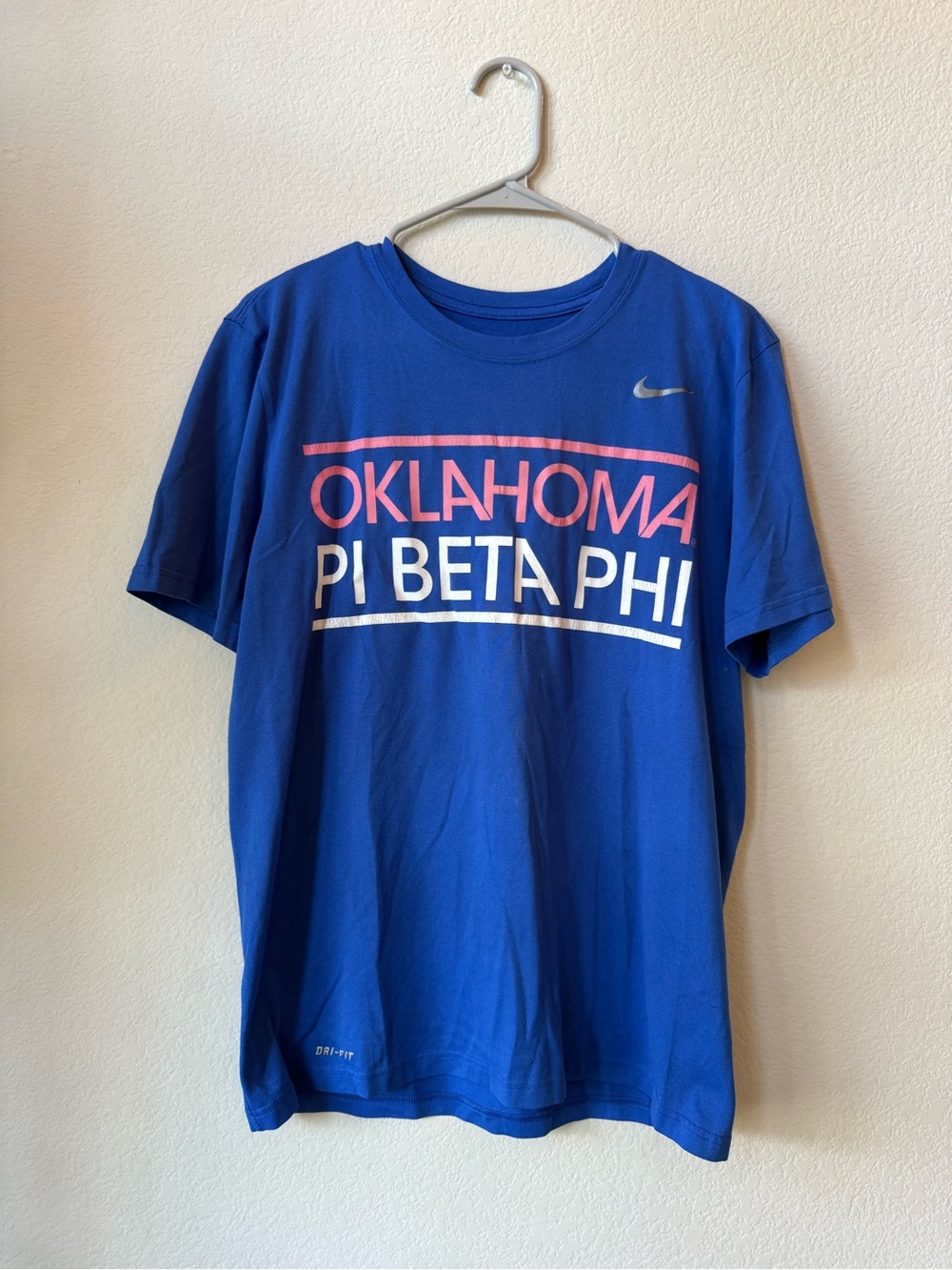 Nike Royal Blue Oklahoma Pi Beta Phi Graphic Tee